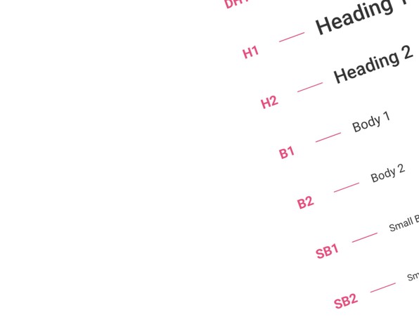 Illustration of clear hierarchy