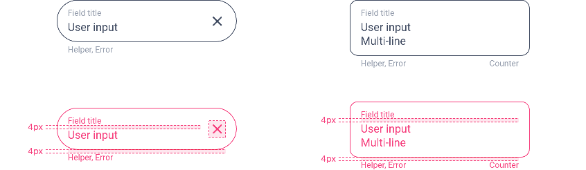 Display in Focus / Complete / Error states in Title-In layout