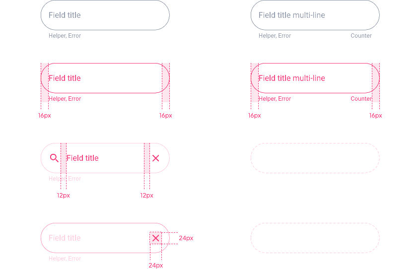 Display in Disabled / Inactive states in Title-In layout