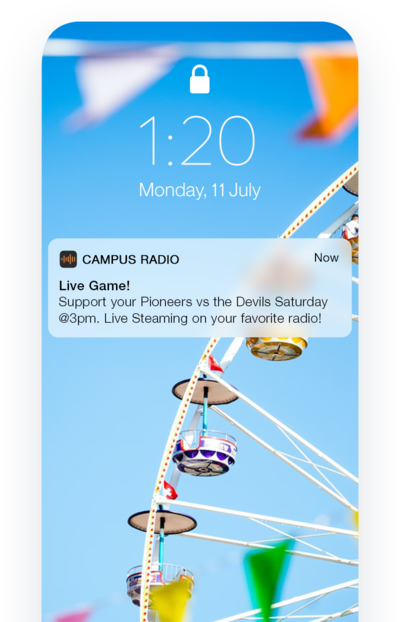 Push Notifications for radio station app